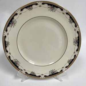 Lenox Hartwell House Ambassador Collection Dinner Plate Cream Blue Gold 10 7/8"